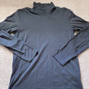 Theory "Miller" Turtleneck Long Sleeve Tee | Size XS | 100% Pima Cotton | Charco